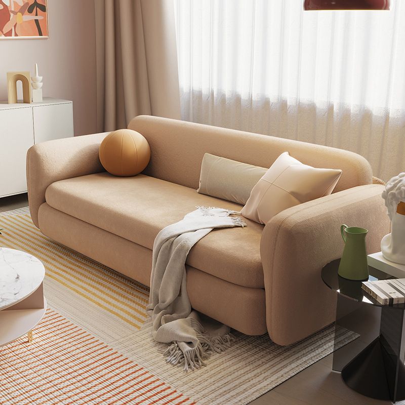 Recessed Arms Futon Sofa Bed Cushion Back Pillow Included Sleeper Sofa