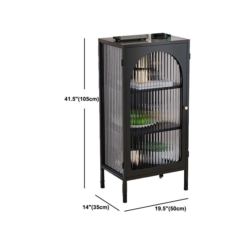 Contemporary 1 - Door Accent Cabinet, Rectangle Cabinet with 1 Drawer