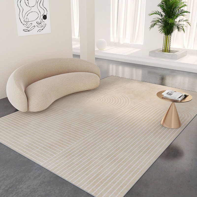 Artistic Carpet Leisure Contrast Panel Indoor Rug Polyster Stain Resistant Area Rug for Living Room