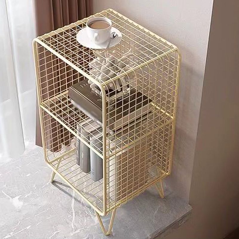 Closed Bookcase Shelf Industrial Metal Shelves for Study Room