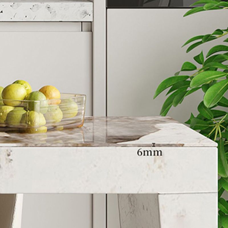 Glam Rectangle Bistro Bar Table Sintered Stone Bar Table for Home