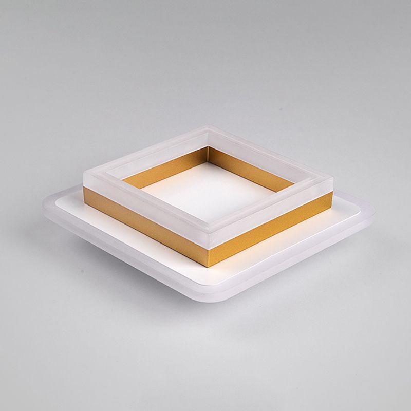 Lámpara de techo empotrada con forma geométrica de metal Lámparas de techo empotradas modernas de 2 luces