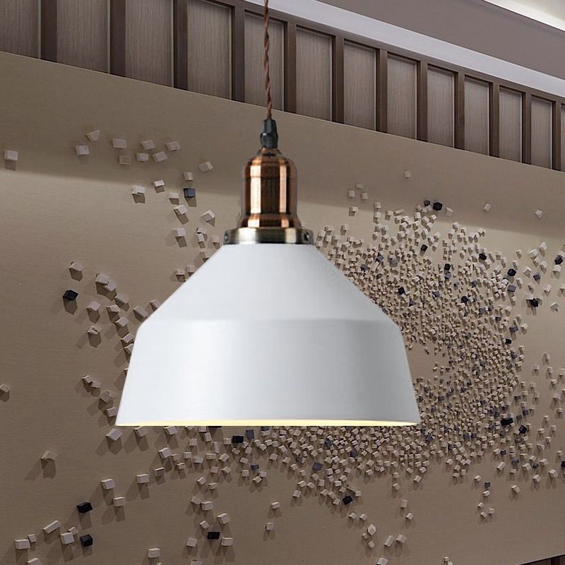 Barn Shade Café Shop Anhänger Beleuchtung Industrie Metallic 1 helle weiße Deckenbehandlung