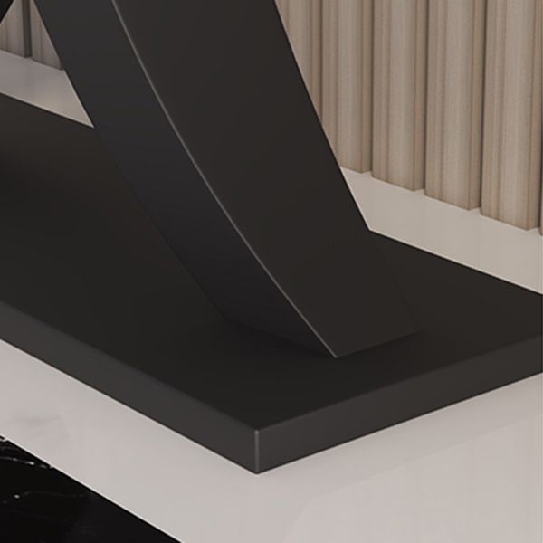 Stone Modern Console Table 1-shelf 31.5" Tall Accent Table for Hall