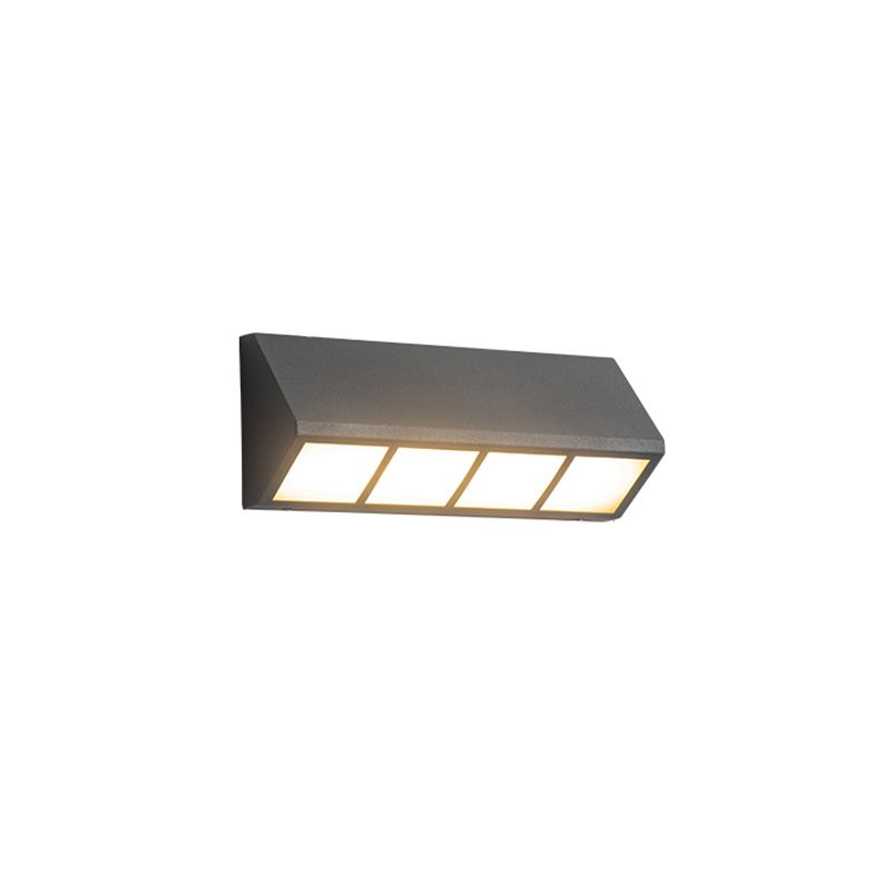Modern LED Aluminum Wall Light in Matte Black Finish Wall Sconce