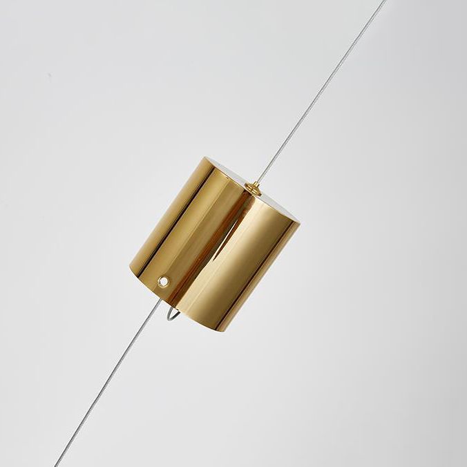 2-Light Golden Ceiling Light Contemporary Kitchen Island Lighting for Foyer
