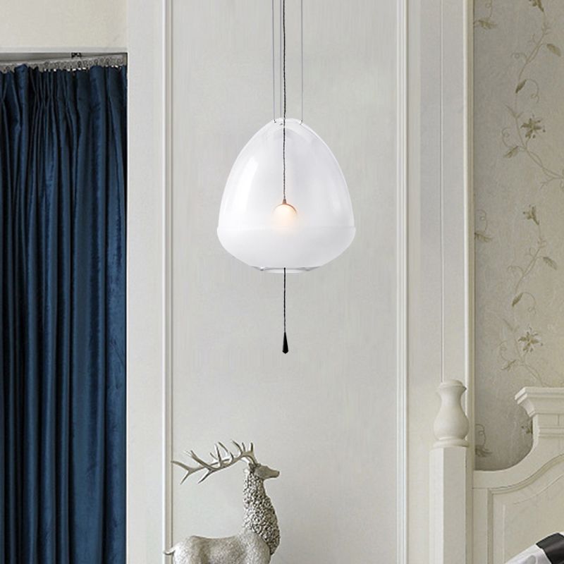 Elliptische Nachtheizbeleuchtung klare gefrostete Glas 1-Kopf-einfache Deckenhängung Lampe
