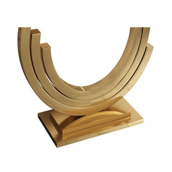Glam Golden Console Table Marble Stain Resistant Console Sofa Table for Hall