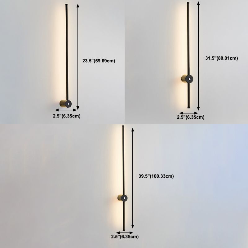 Modern Style Linear Shape Wall Sconce Metal Wall Lighting for Dining Room