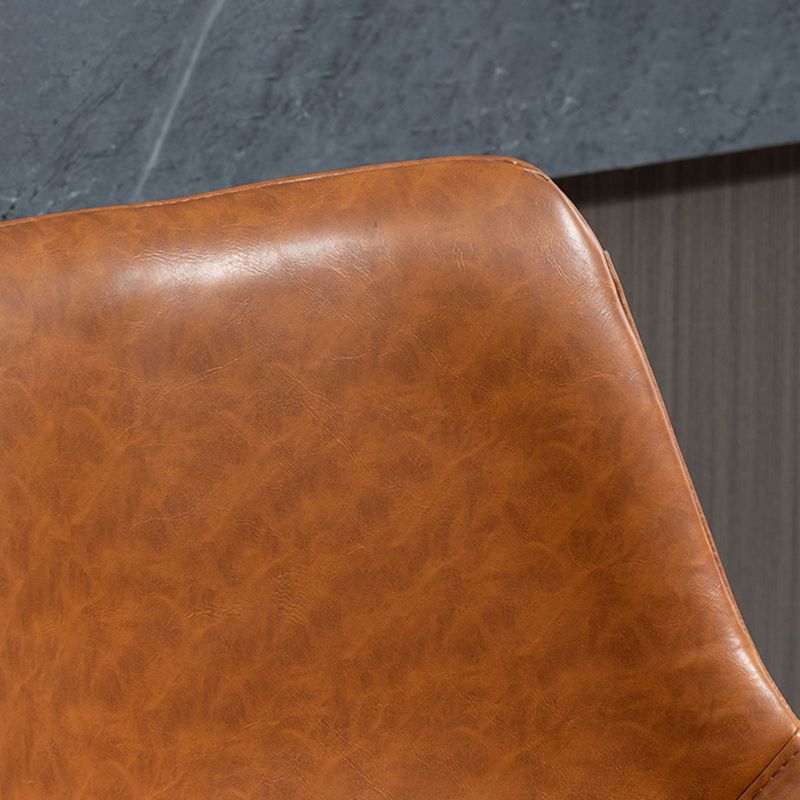 Industrial Bar and Counter Stool Adjustable Height Stool with Pedestal Base in Black