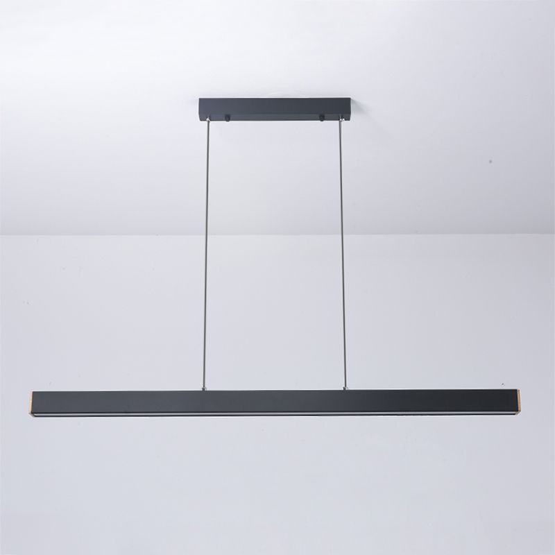 Contemporary Style Linear Shape Pendant Light Metal 1-Light Pendant Lighting
