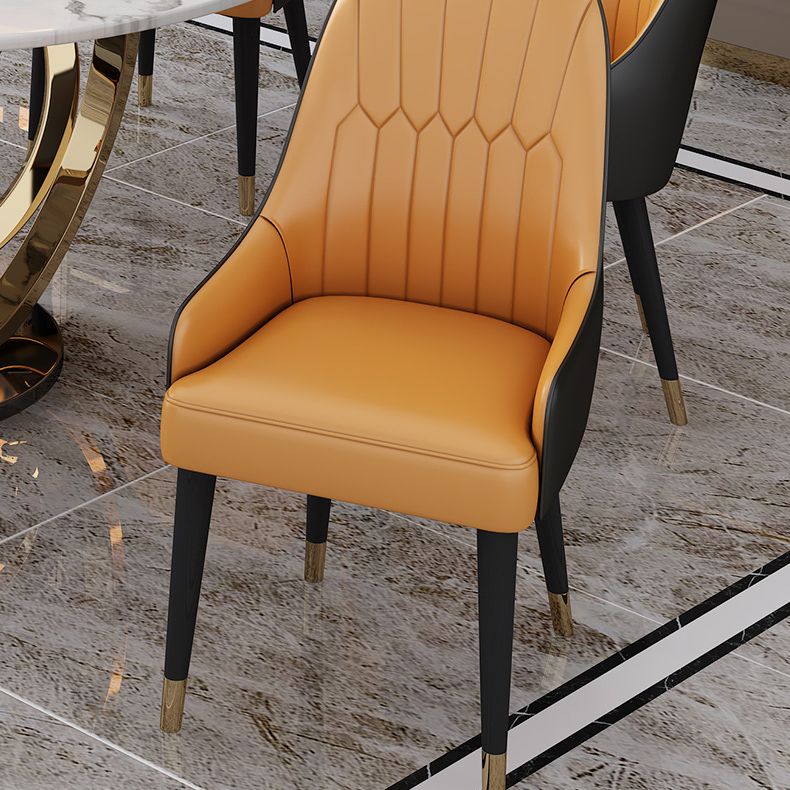 Glam Dining Set Stone 1/4/7 Pieces Dining Turntable Furniture for Home