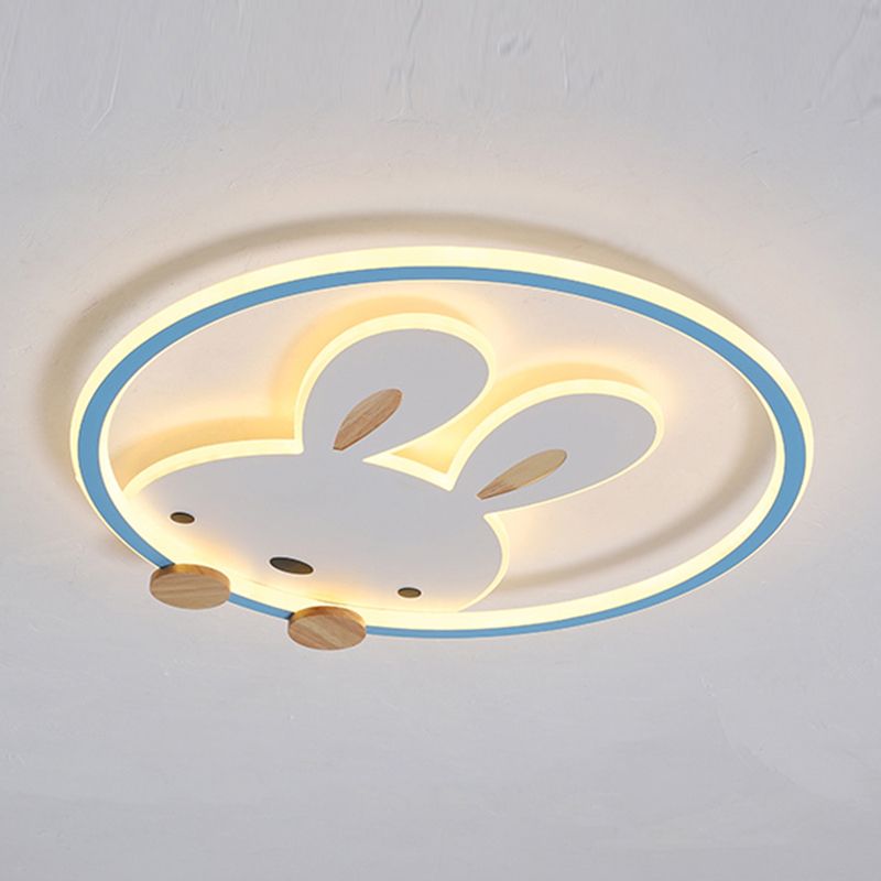 Konijn Moderne LED-plafondlamp Acryl Schaduw Inbouwlamp voor kinderkamer