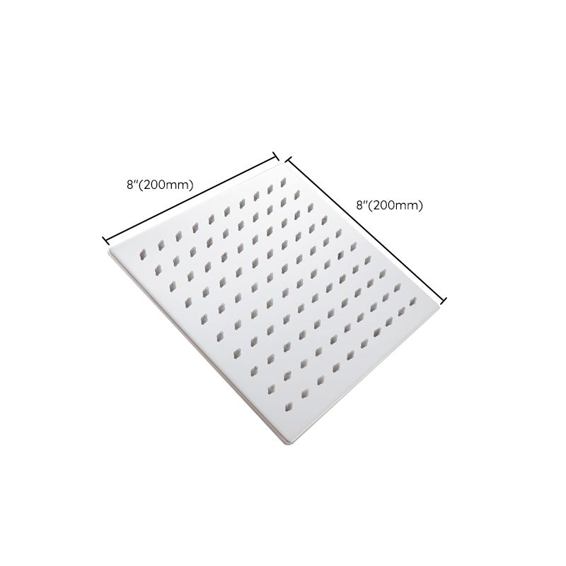 Square Fixed Shower Head in Polished Chrome Leak Resistant Large Shower Head