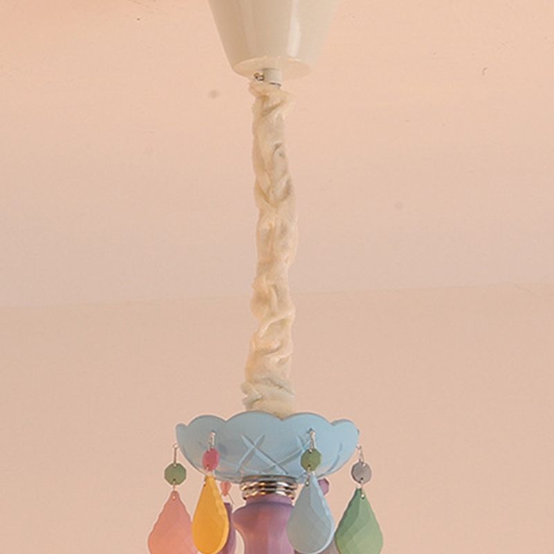 Candele colorate lampadario in stile macaron in stile macaron per camera da letto