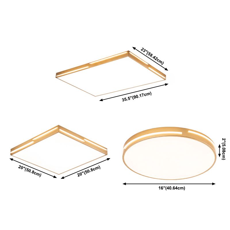 Métal géométrique visière encastrée lampe style moderne 1 tête brune encastrée lampe