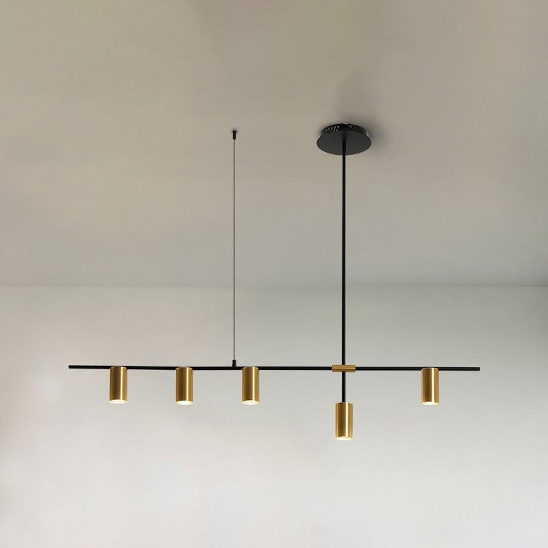 Moderne stijl cilinder eiland verlichtingsarmaturen metalen hanglamp armaturen