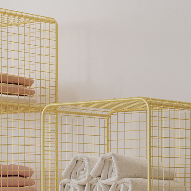 Glam Shelf Bookcase Closed Back Metal Book Shelf for Home Office