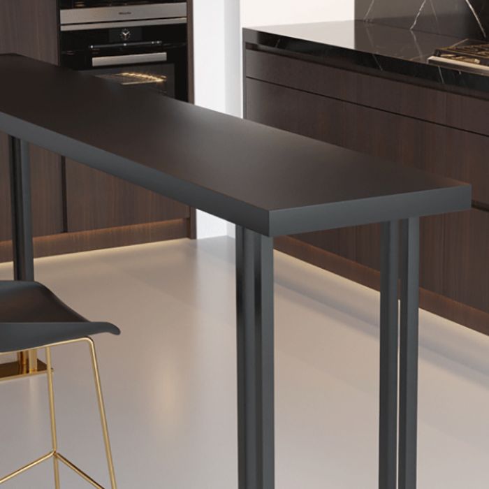 Black and Gold Pub Height Dining Table Glam Counter Wine Table