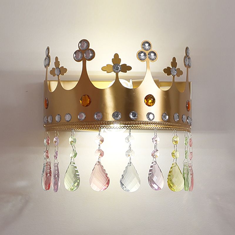 Nordic Style Wall Mount Light Crown Shape Wall Lamp for Children's Room