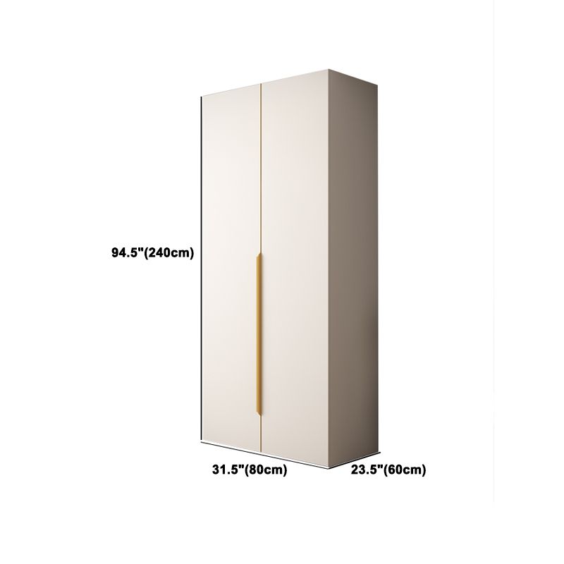 Contemporary Style Wardrobe Armoire Engineered Wood Wardrobe for Home