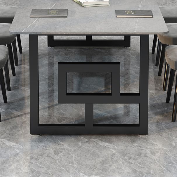 Industrial Style Office Desk Rectangle Sintered Stone Desk for Office