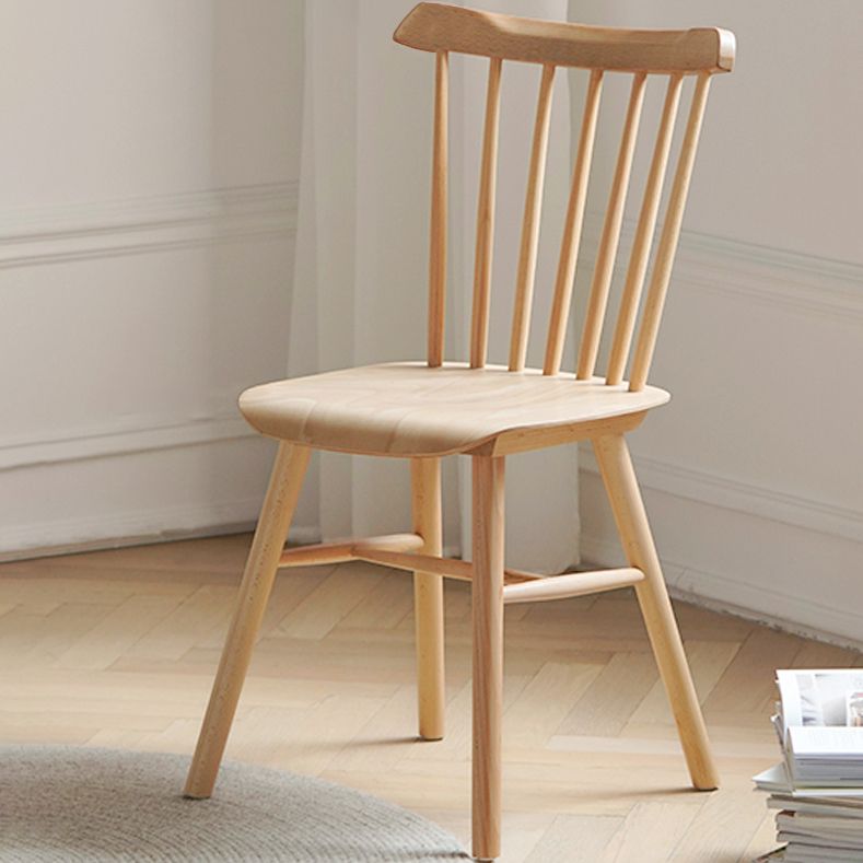 Solid Wood Armless Dining Chairs Contemporary Dining Accent Chair