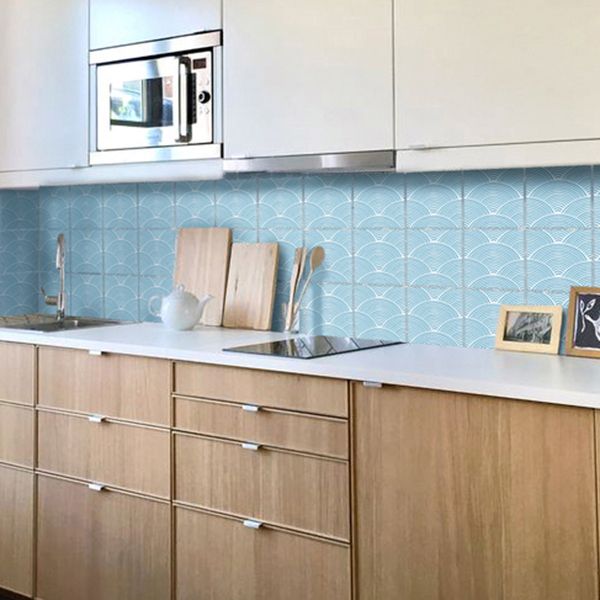 Modern Mosaic Tile Peel and Stick Tile Pvc Kitchen Backsplash Peel and Stick Wall Tile