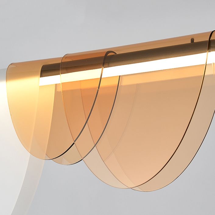 Moderner Stil Linearer Anhänger Licht Acryl 1 Licht Anhängerleuchte