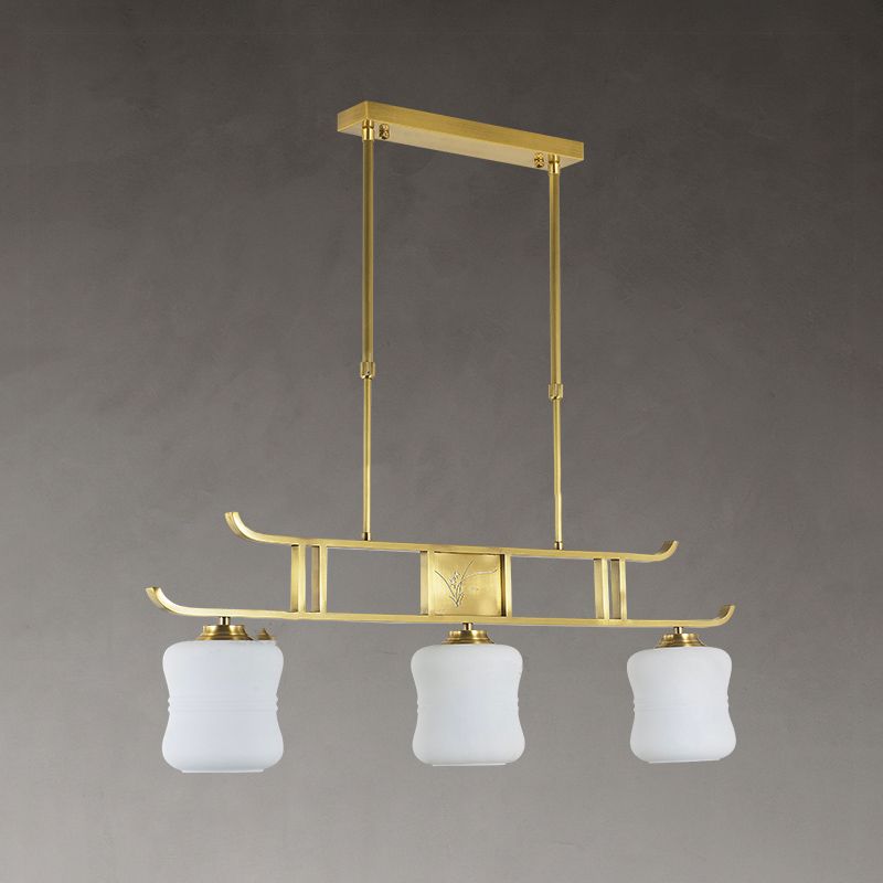 Modern Geometry Island Lighting Fixtures Glass 3 Light Pendant Lighting