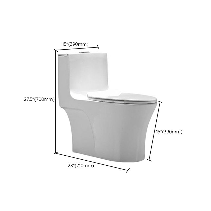 Traditional Style One Piece Flush Toilet Floor Mounted Urine Toilet for Bathroom