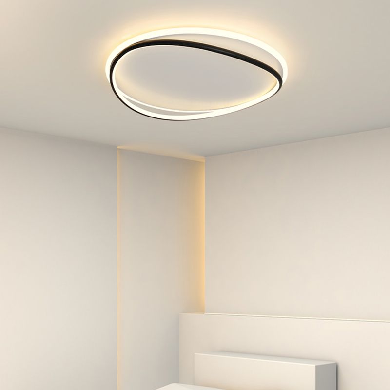 Plafonnier linéaire LED en acrylique, montage encastré en fer forgé de Style concis moderne