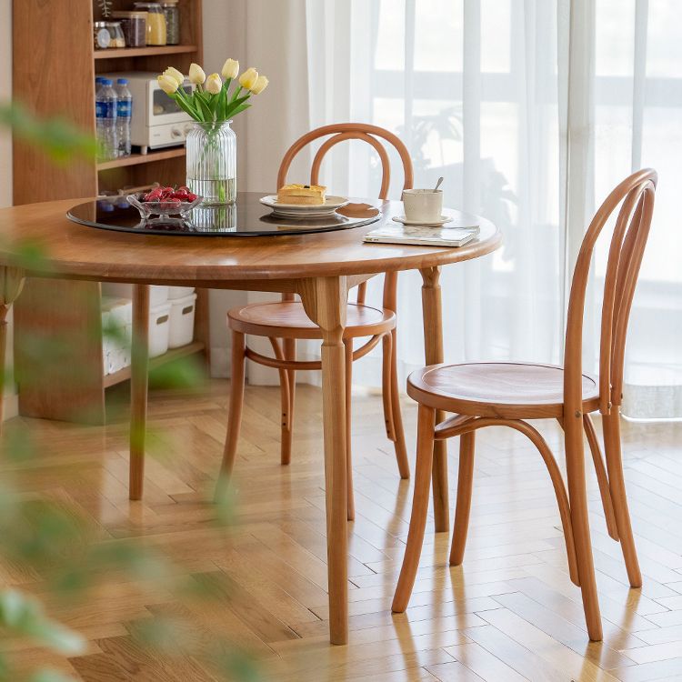 Sillas de madera de haya de estilo moderno, sillas de comedor de cocina con parte trasera Windsor