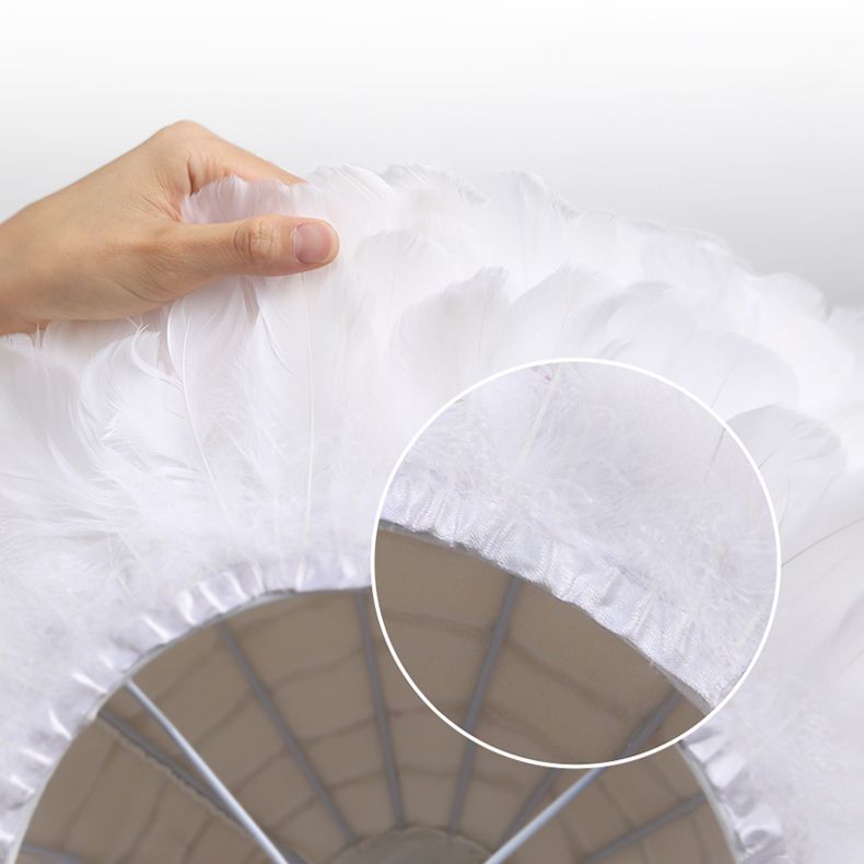 Lampada a sospensione piuma in stile moderno nordico a forma di piuma piuma lampada lampadario appeso per camera da letto
