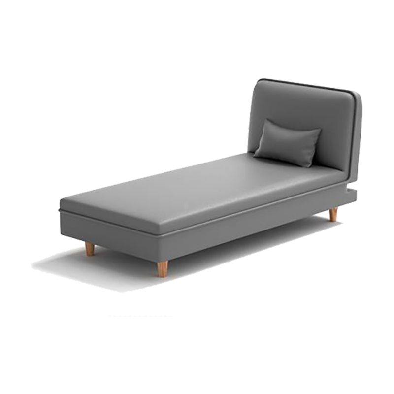 Scandinavian Chaise Lounge Couch 3-Position Armless Chaise for Living Room