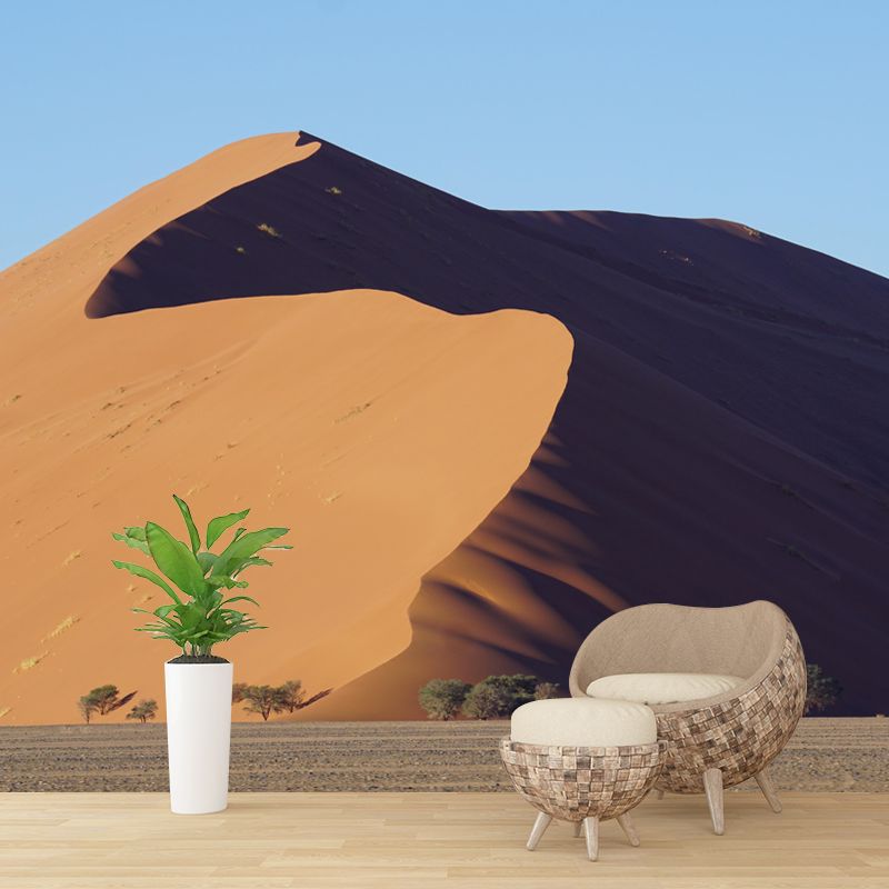 Modern Huge Desert Mural Environment Friendly Wallpaper for Sitting Room