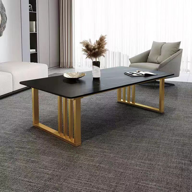 Frame Rectangle Bunching Tables Glam Slate Coffee or End Table