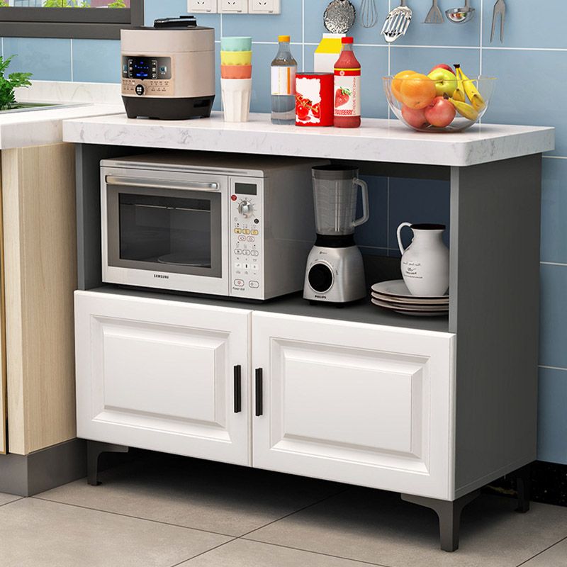 Modern Style Kitchen Island Table Double Sided Cabinet Kitchen Island