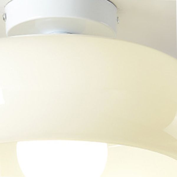 Contemporary Glass Shaded Ceiling Light Golden Flush Mount Lighting for Foyer