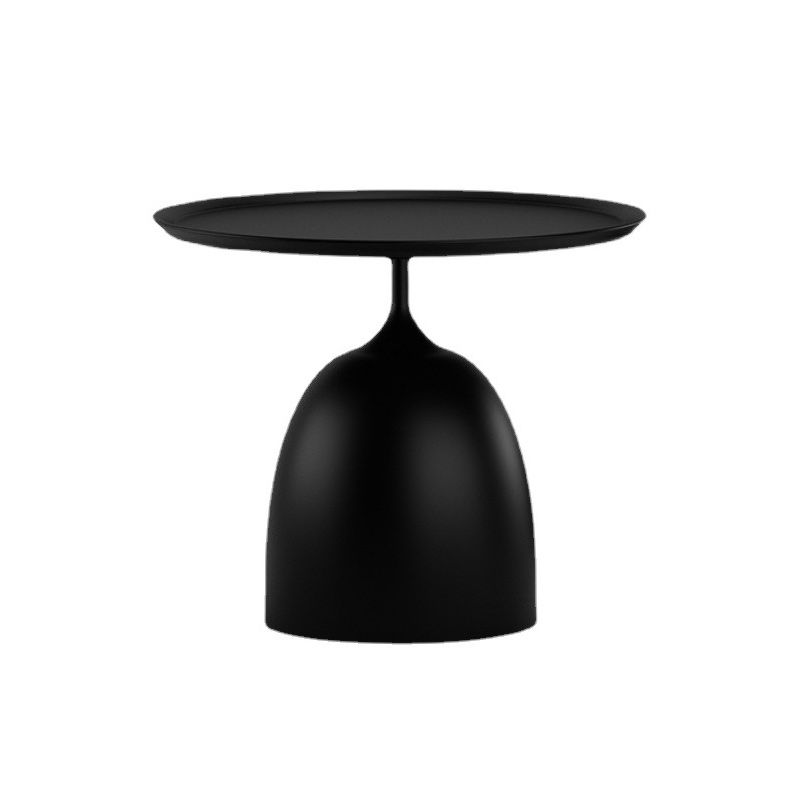 Mid-Century Modern Iron Coffee Table Pedestal Coffee Cocktail Table for Living Room