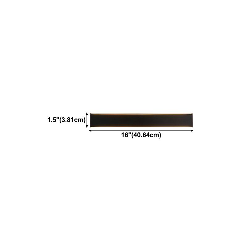 Modern Style Linear Shape Wall Sconce Metal 2 Light Sconces for Living Room