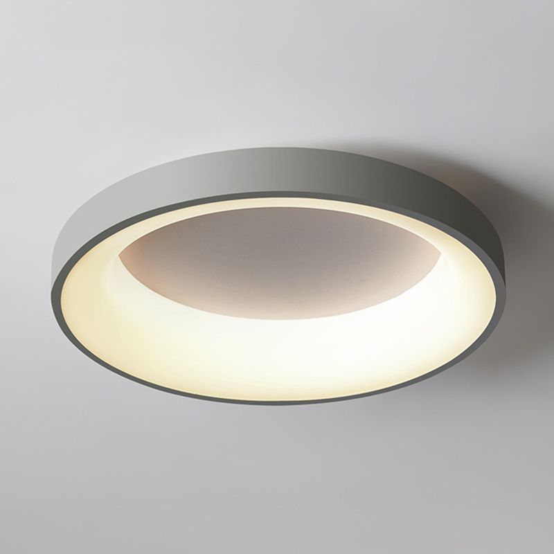 Metal Circular Rubor montura de techo Lámpara Nórdica Estilo Nórdico Iluminación de montaje para dormitorio