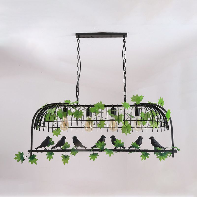 Creative Island Light Industrial Hanging Lighting Fixture for Dining Room