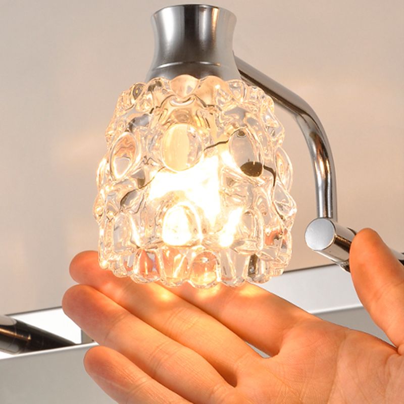 Geometric Vanity Lighting Modern Style Crystal Multi Lights Vanity Sconce Lights
