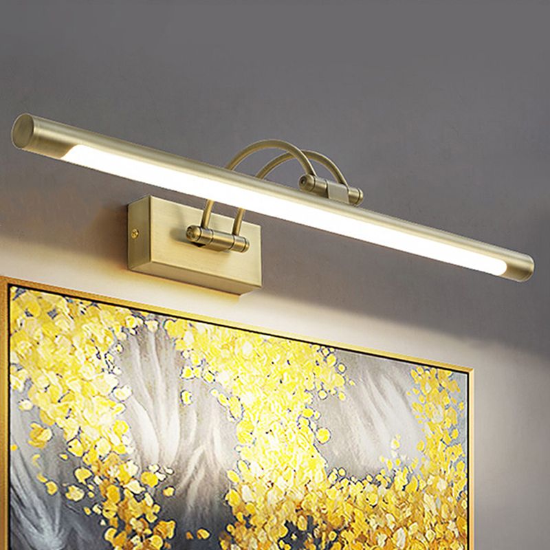 Simplicity Cylindrical Vanity Mirror Lights Aluminium Wall Light Fixtures for Bathroom