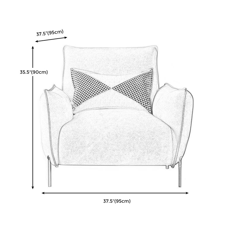 Scandinavian Fabric Accent Sofa Chair, Lounge Chair for living Room