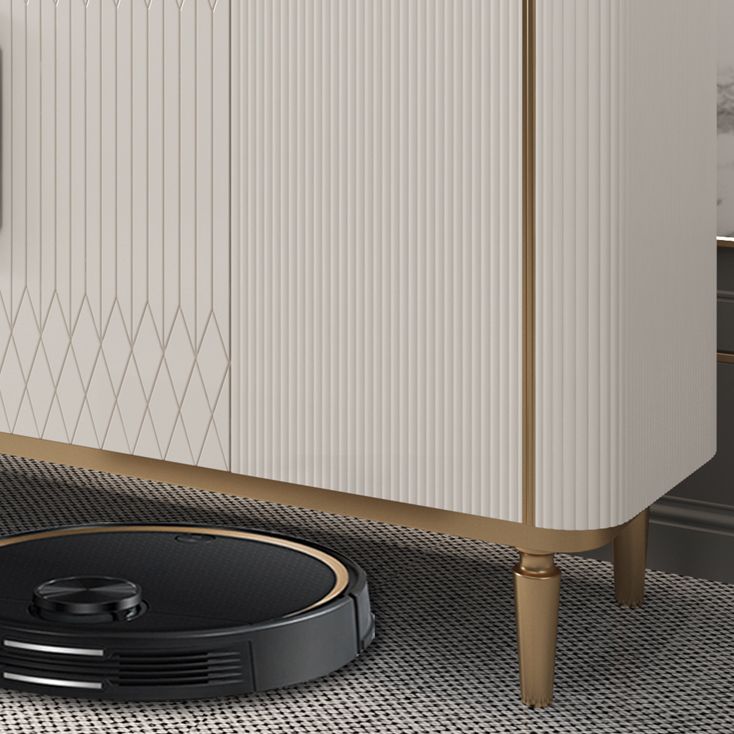 Glam Style Gold Base Sideboard Cabinet 35.4-inch High Engineered Wood Credenza