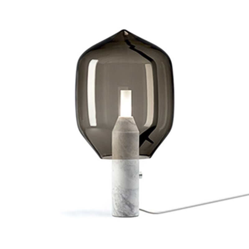 1 lampe de table de nuit géométrique légère les lampes de table en verre de style moderne