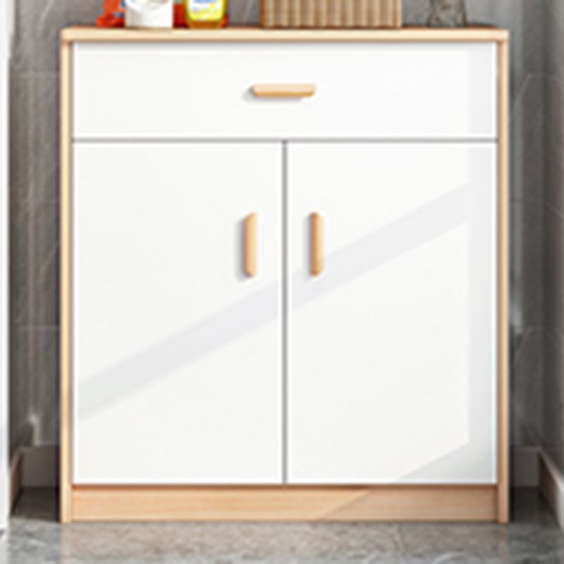 Modern Rectangle Chest Wood Bar Pulls Side Cabinet With Doors