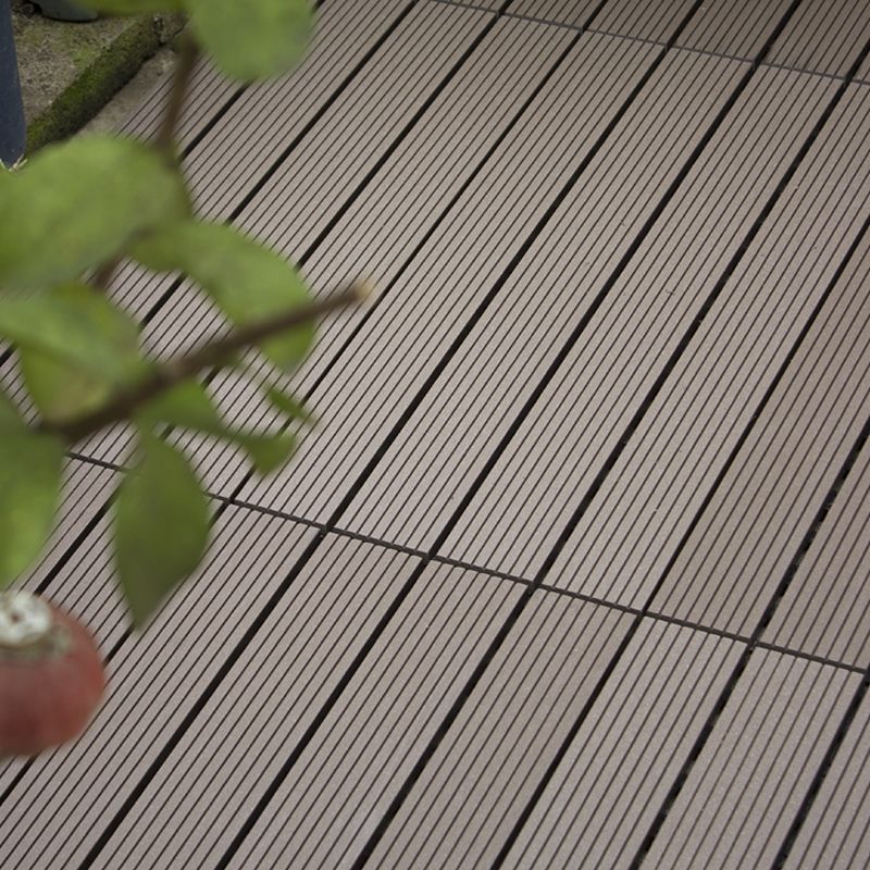 Polypropylene Deck Tile Kit 4-Slat Interlocking Patio Tiles Outdoor Patio